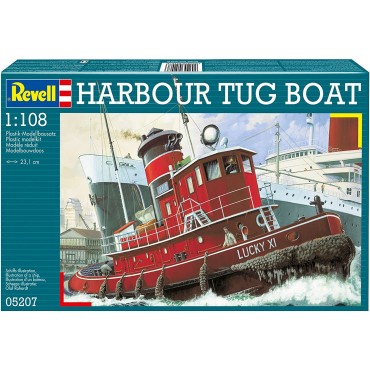 KIT PARA MONTAR REVELL BARCO HARBOUR TUG BOAT 1/108 89 PEÇAS REV 05207